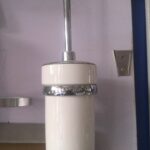 Ceramic Toilet Brush Holder with Cover