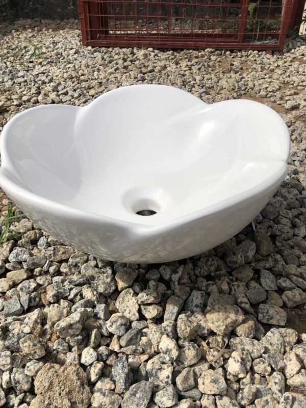 Elegant Floral Tabletop Wash Basin