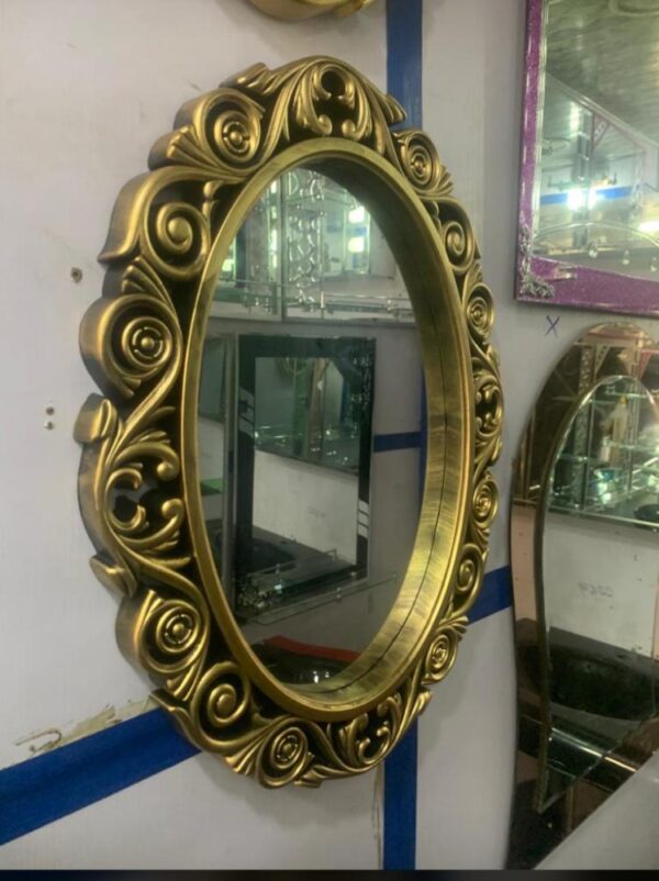 Designer Gold Frame Mirror - Image 2