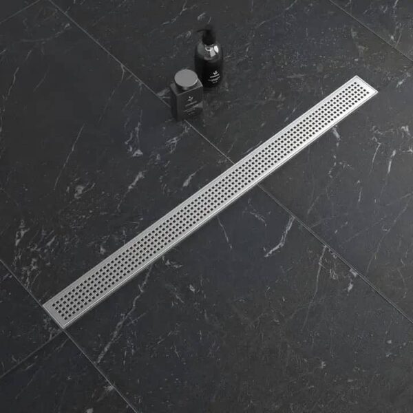 100x10cm SUS304 Stainless Steel Net-Pattern Shower Floor Drain