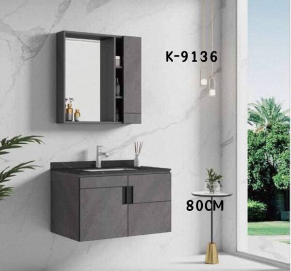 WK9136 80cm Wall-Mounted Cabinet Basin