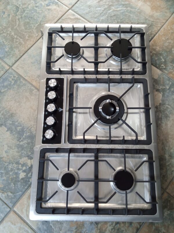 5 burner stainless steel with auto ignition