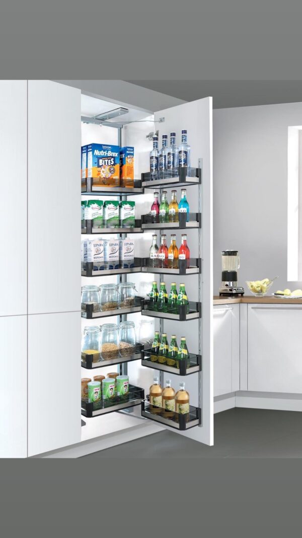 6 Step Glass Pantry Unit