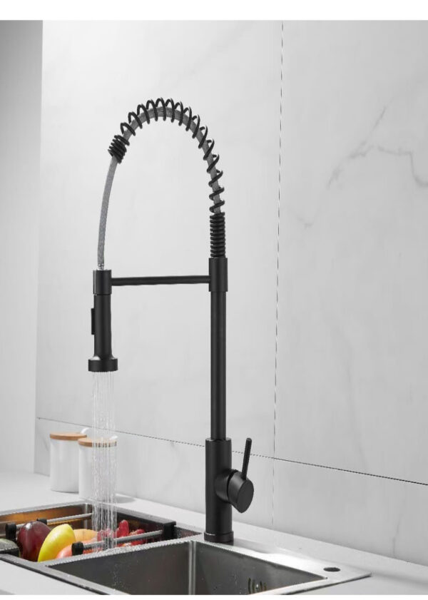 Matte Black Single-Handle Sink Mixer