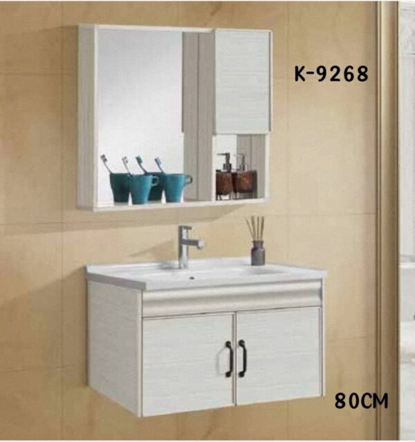 WK9268 80cm Wall-Mounted Vanity Basin Cabinet