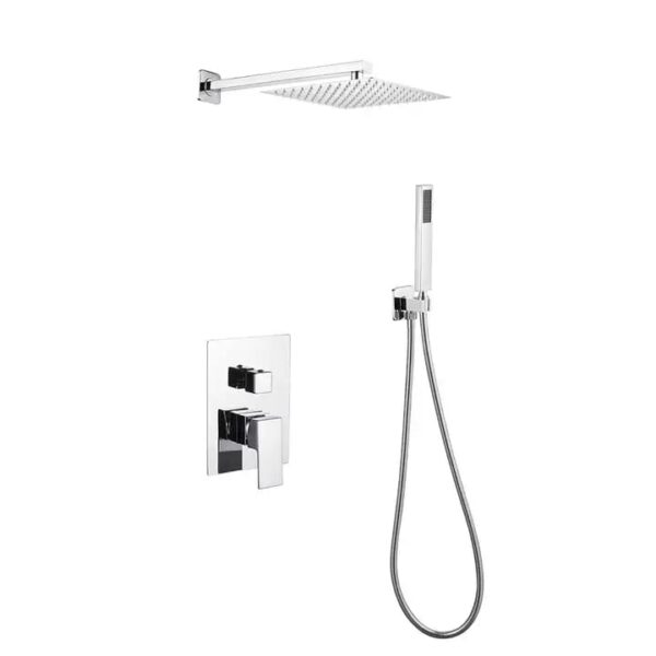 Chrome Four-Function Concealed Shower Mixer