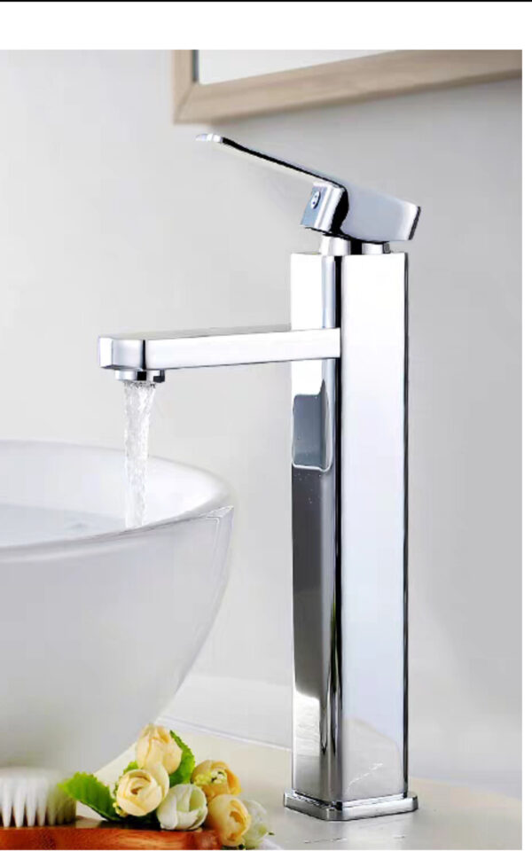 Premium Stainless Steel Square-Style Basin Mixer