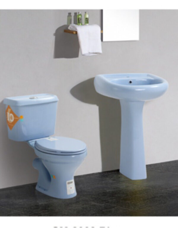 Twyford Water Closet in Blue - Model BT-CC03-2