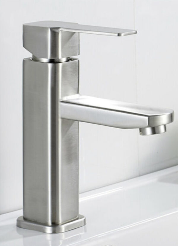 Brushed Stainless Steel Basin Mixer - Model BT-BM05 - Image 2