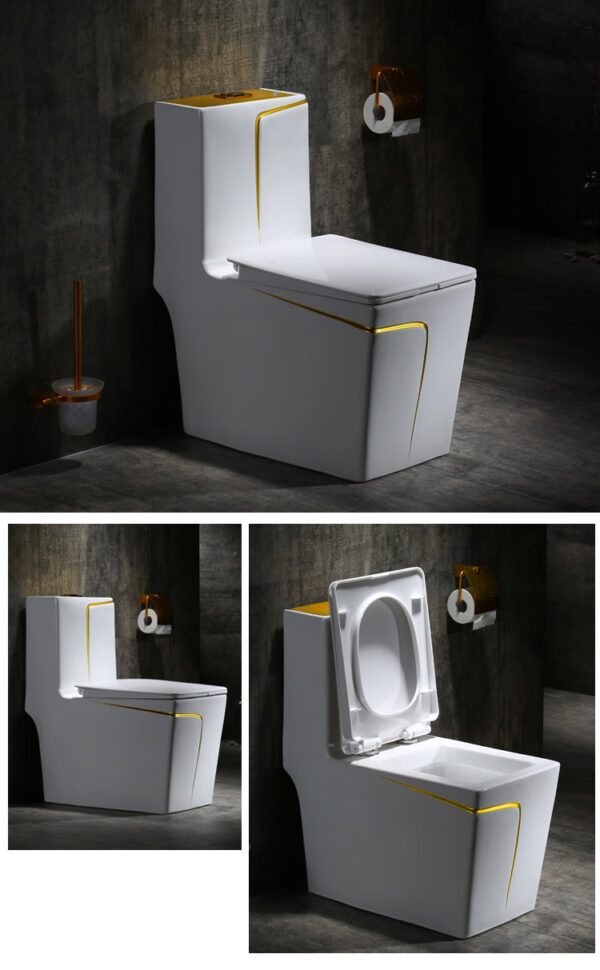 Executive Gold-L Italian Designers Water Closet - Model BT-CC27-4 - Image 2