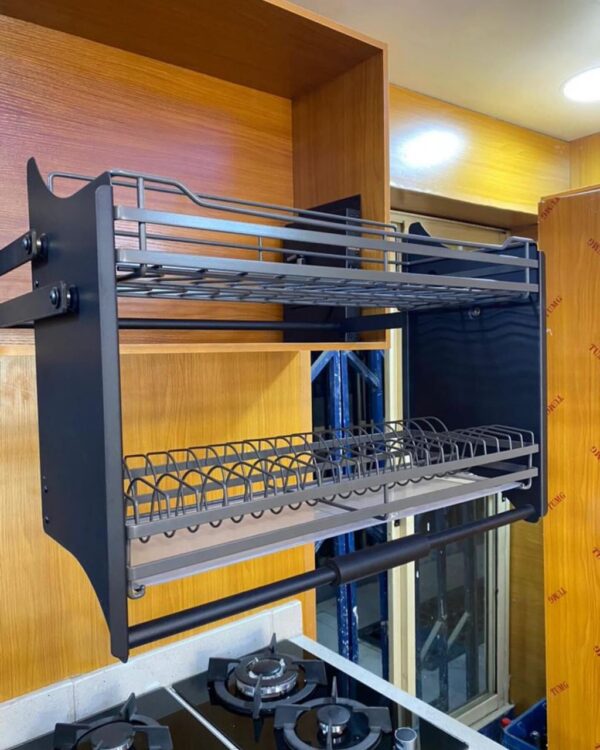 Grey Pulldown Plate Rack