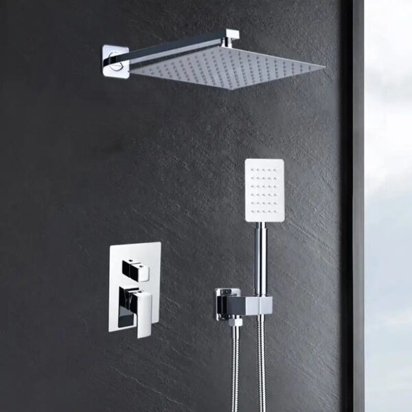 Chrome Four-Function Concealed Shower Mixer - Image 2