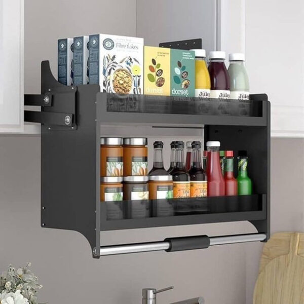 Pulldown Glass Spice Rack