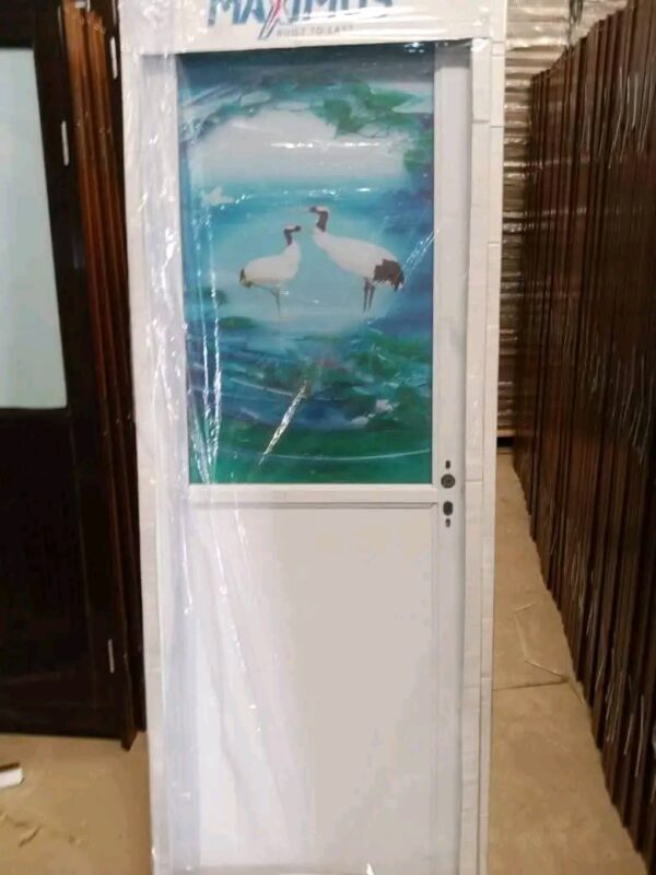 3ft Frosted Glass Toilet Door