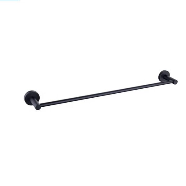 Single Towel Hanger in Black Aluminum - Image 2