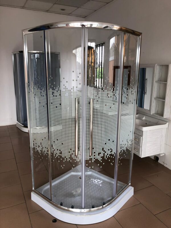 90x90cm Obscure Glass Shower Cubicle - Model P15