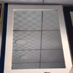 White Wooden Frame Wall Mirror - Model P13